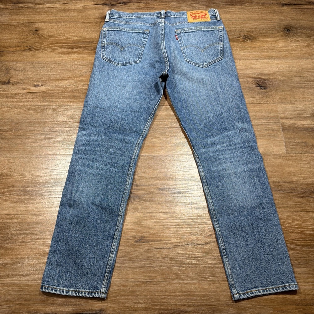 Levi's 502 Jeans Men's 33x30 Blue Taper Fit Stretch Denim Medium Wash - Picture 9 of 11